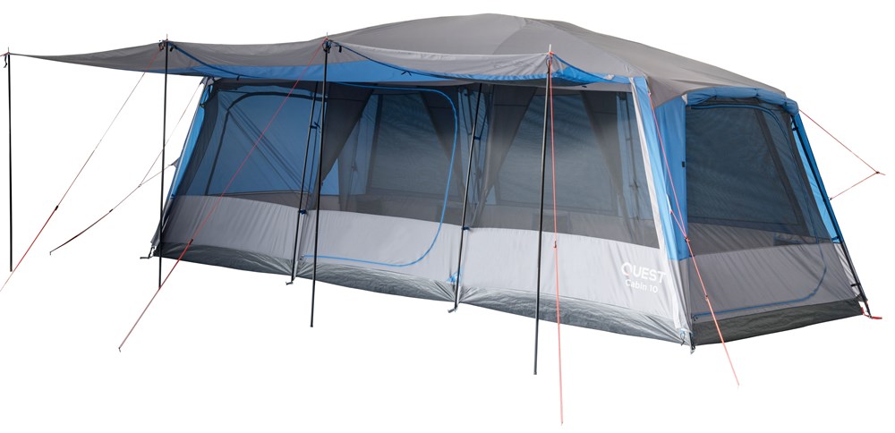 Cabin 10 Person Tent - Quest Camping New Zealand – Quest Outdoors NZ