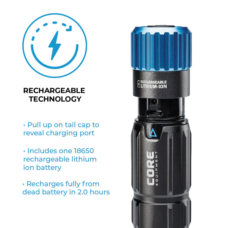 Load image into Gallery viewer, 1000 Lumen Rechargeable Flashlight
