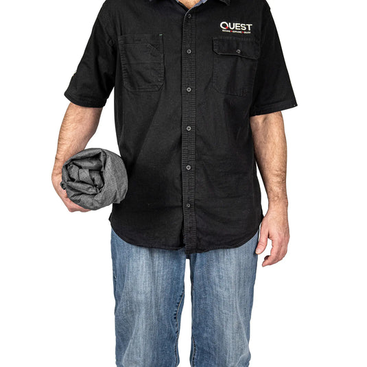 Air Sofa Footstool - Charcoal