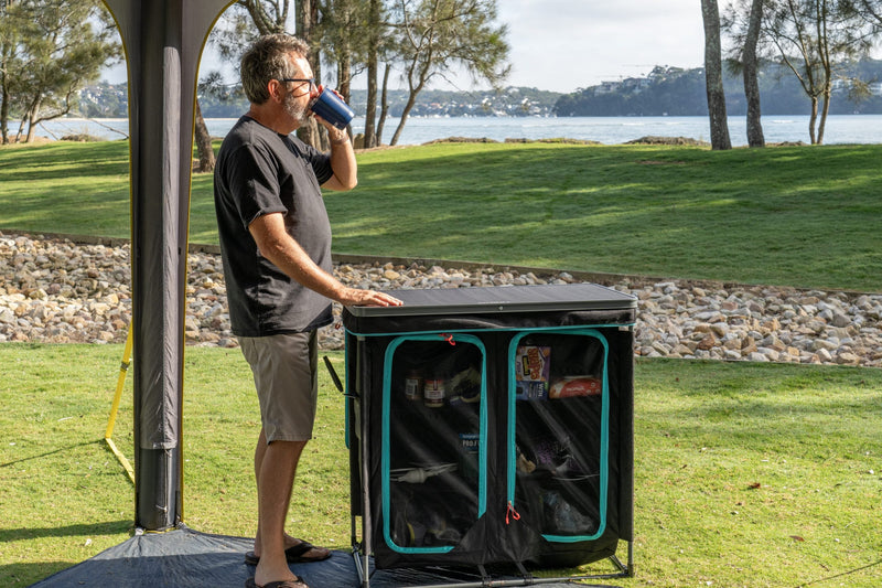 Load image into Gallery viewer, Pop Top 3 Shelf Double Camp Cupboard
