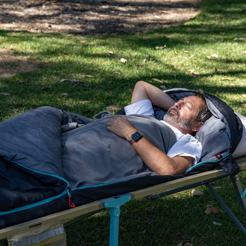 Load image into Gallery viewer, Quest brass Monkey Sleeping Bag Fleece Overlay
