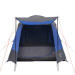 A tall four person camping tent